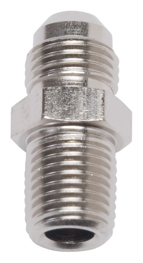 Russell Fitting - Adapter - Straight - 6 AN Male to 1/8 in NPT Male - Aluminum - Nickel Anodized - Each