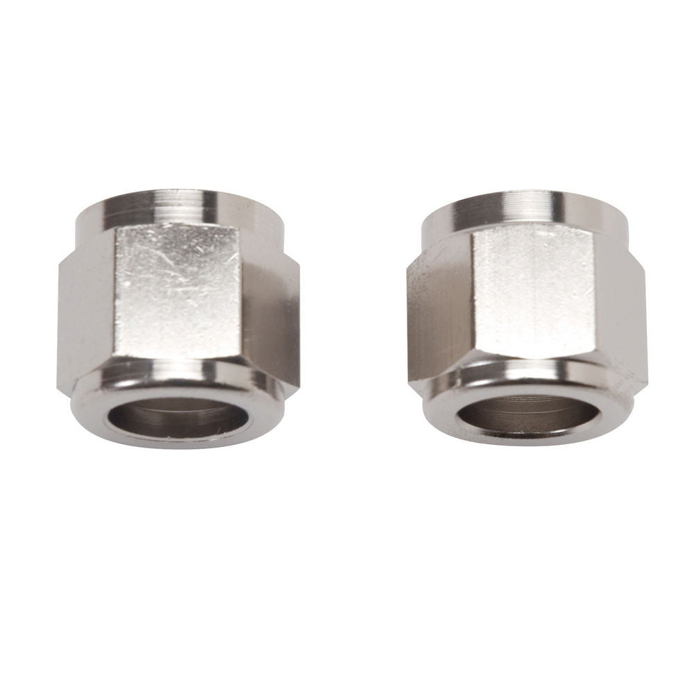 Russell Fitting - Tube Nut - 8 AN - 1/2 in Tube - Aluminum - Nickel Anodized - Pair