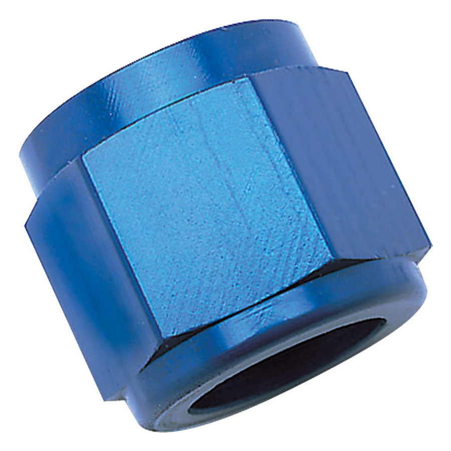 Russell Fitting - Tube Nut - 10 AN - 5/8 in Tube - Aluminum - Blue Anodized - Each
