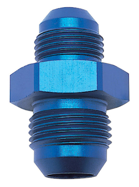 Russell Fitting - Adapter - Straight - 6 AN Female to 8 AN Male - Aluminum - Blue Anodized - Each