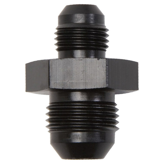 Russell Fitting - Adapter - Straight - 6 AN Male to 8 AN Male - Aluminum - Black Anodized - Each