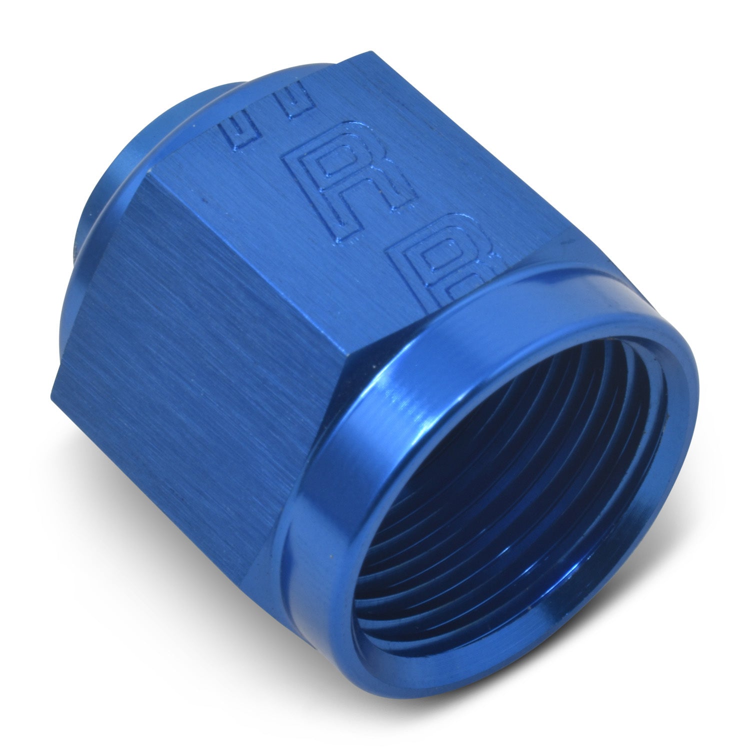 Russell Fitting - Cap - 12 AN - Aluminum - Blue - Each