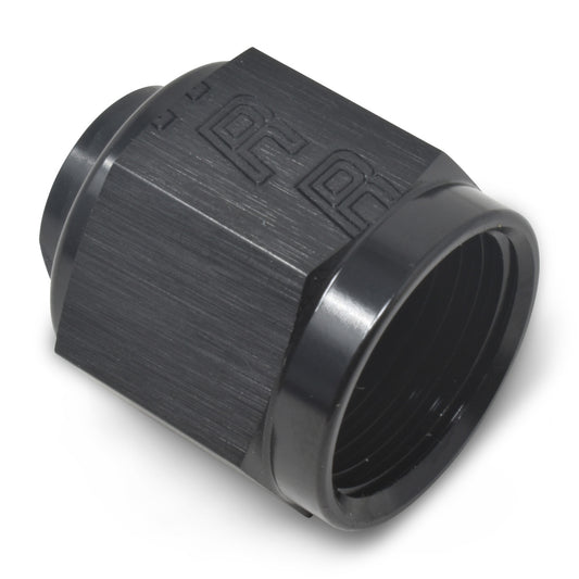 Russell Fitting - Cap - 12 AN - Aluminum - Black - Each