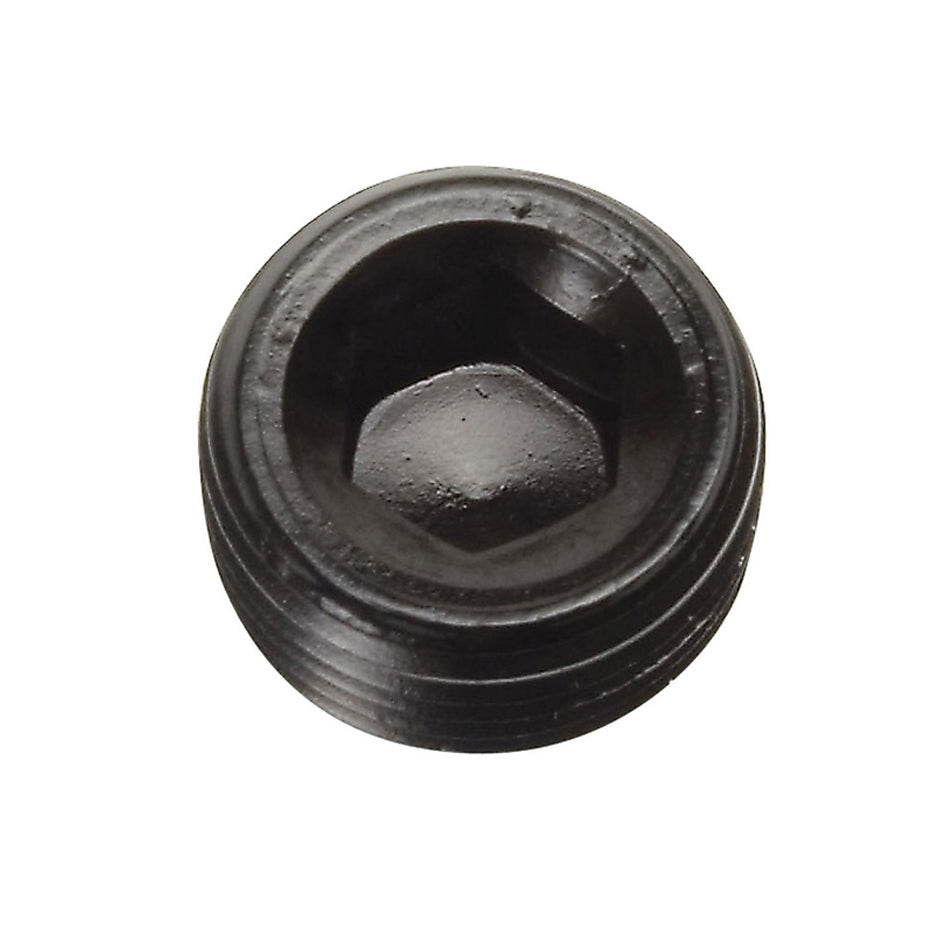 Russell Fitting - Plug - 3/8 in NPT - Allen Head - Aluminum - Black Anodized - Each