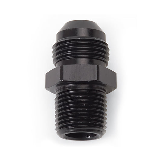 Russell Fitting - Adapter - Straight - 10 AN Male to 3/8 in NPT Male - Aluminum - Black Anodized - Each