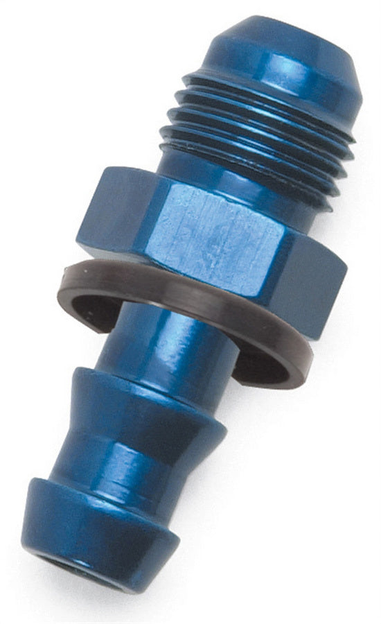 Russell Fitting - Hose End - Twist-Lok - Straight - 1/2 in Hose Barb to 8 AN Male - Aluminum - Blue Anodized - Each