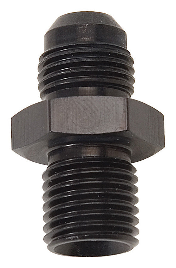 Russell Fitting - Adapter - Straight - 6 AN Male to 16 mm x 1.50 Male - Aluminum - Black Anodized - Each