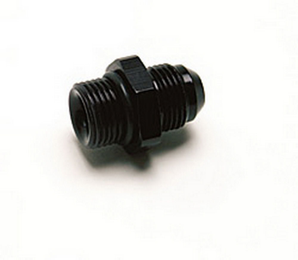 Russell Fitting - Adapter - Straight - 8 AN Male to 8 AN Male O-Ring - Aluminum - Black Anodized - Each