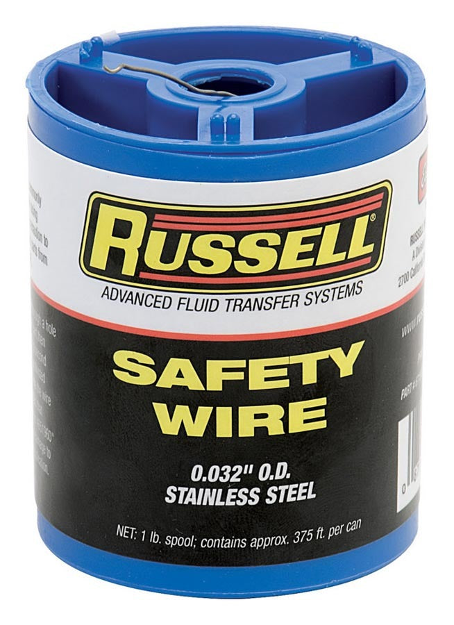 Russell Safety Wire - 0.032 in Diameter - Stainless - 1 lb - Each