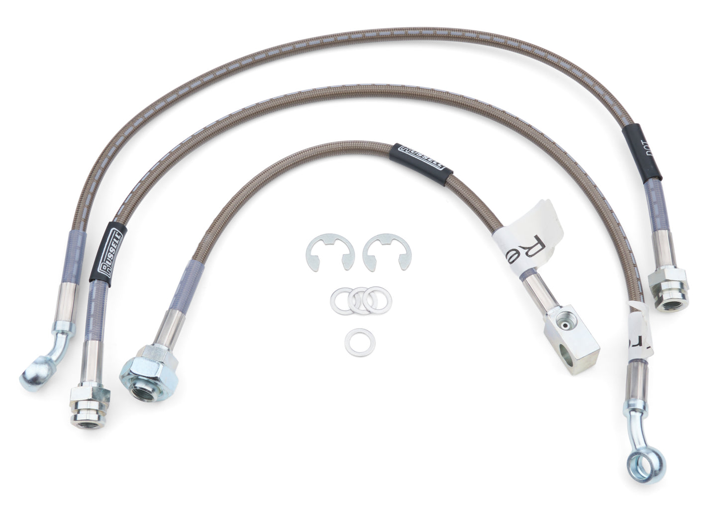 Russell Brake Hose Kit - DOT Approved - Braided Stainless - 4WD - GM Fullsize Truck 1979-87 - Kit