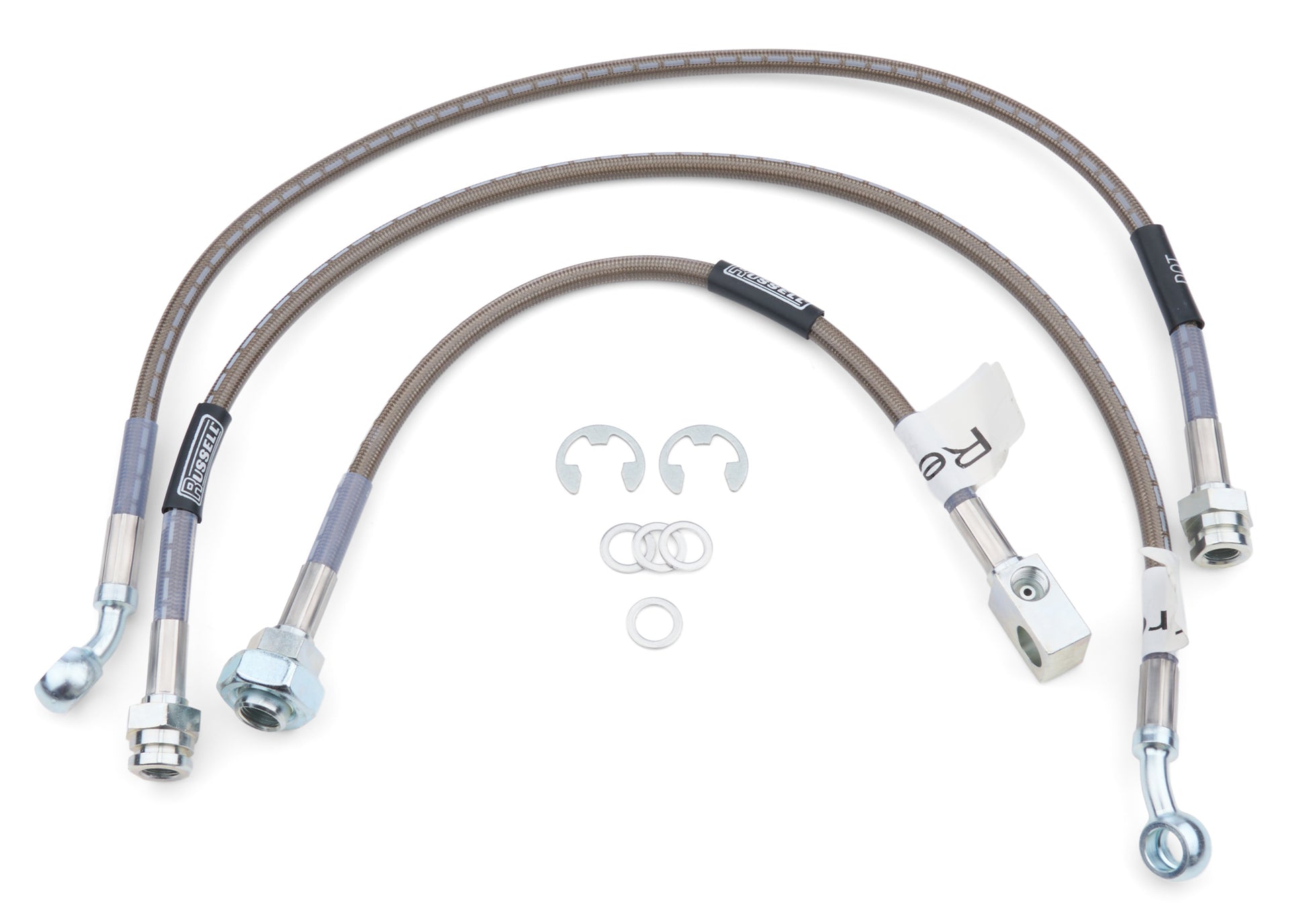 Russell Brake Hose Kit - DOT Approved - Braided Stainless - 4WD - GM Fullsize Truck 1979-87 - Kit