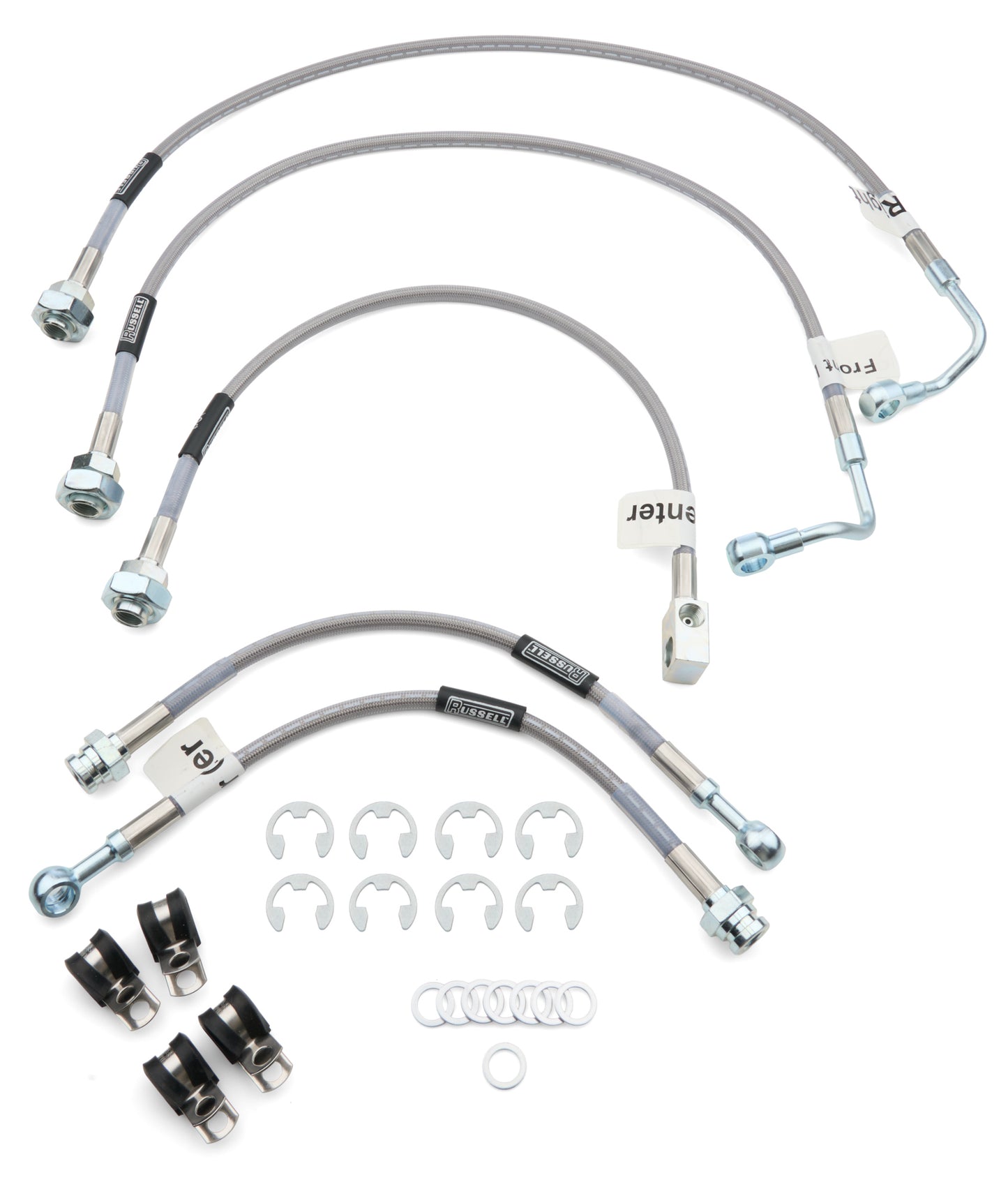 Russell Brake Hose Kit - DOT Approved - Braided Stainless - GM Fullsize SUV 2000-06 - Kit