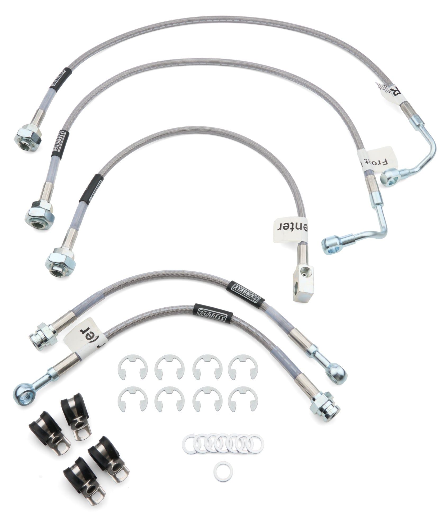 Russell Brake Hose Kit - DOT Approved - Braided Stainless - GM Fullsize SUV 2000-06 - Kit
