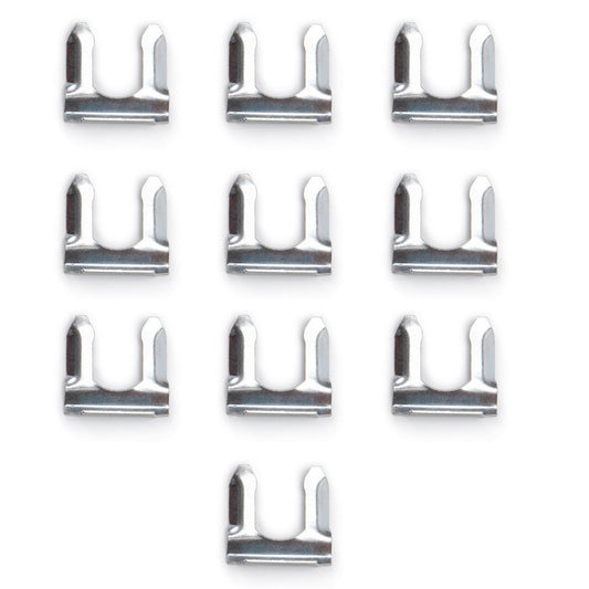 Russell Brake Line Clip - Clip-In Brake Line Fittings - Steel - Zinc Oxide - Set of 10