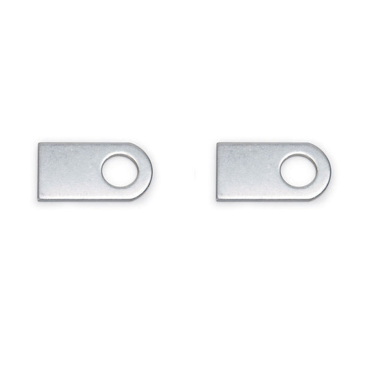 Russell Brake Hose Mounting Bracket - Straight - 0.625 in Holes - Weld-On - Steel - Pair