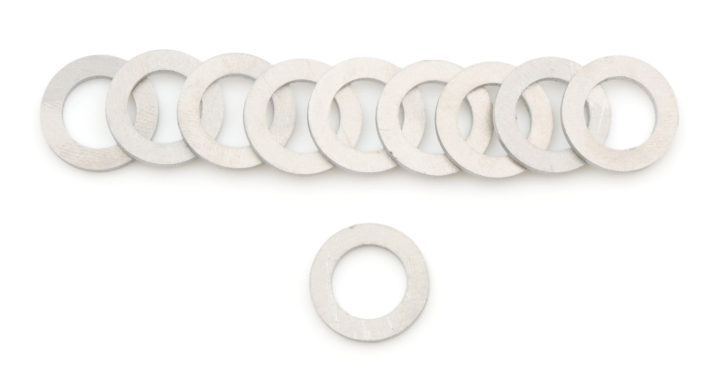 Russell Crush Washer - 0.390 in ID - 0.625 in OD - 0.060 in Thick - Aluminum - Natural - Set of 10