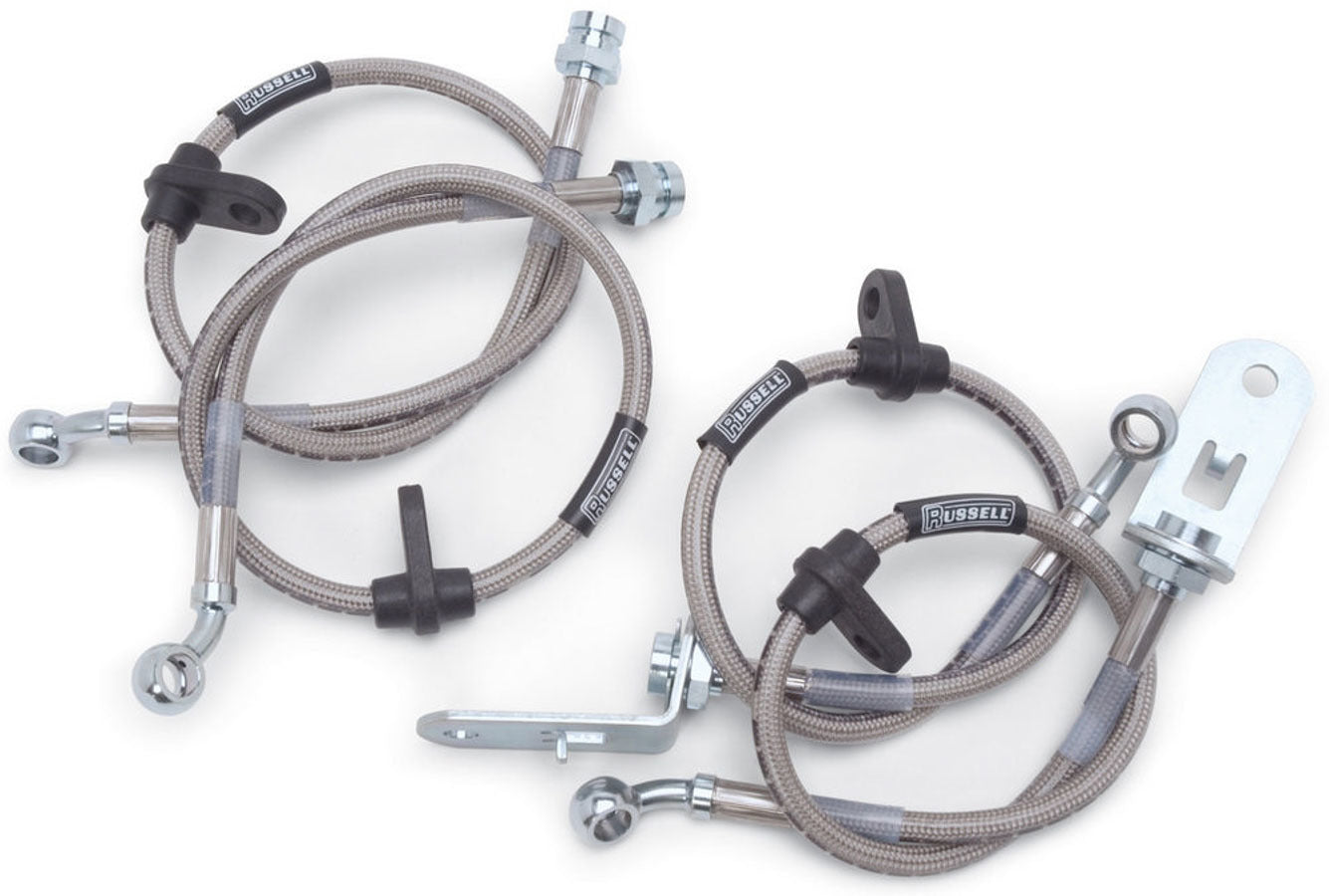 Russell Brake Hose Kit - Street Legal - DOT Approved - Braided Stainless - Civic SI 2006-11 - Kit