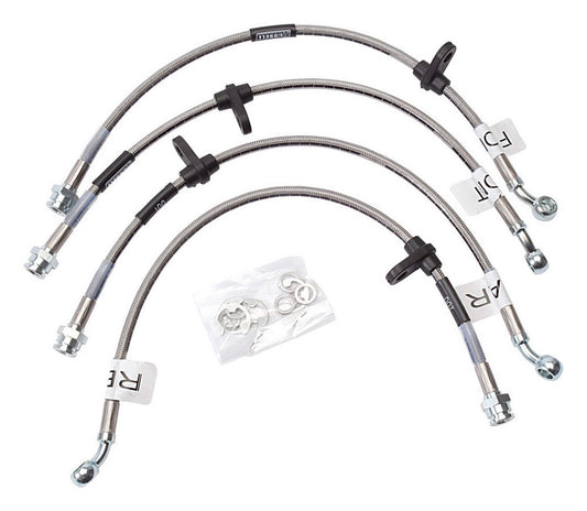 Russell Brake Hose Kit - DOT Approved - Braided Stainless - Honda Civic 1999-2002 - Kit