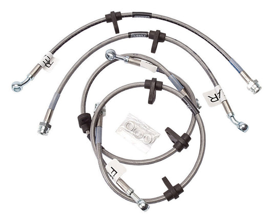 Russell Brake Hose Kit - Street Legal - DOT Approved - Braided Stainless - Honda 1992-95 Civic - Kit