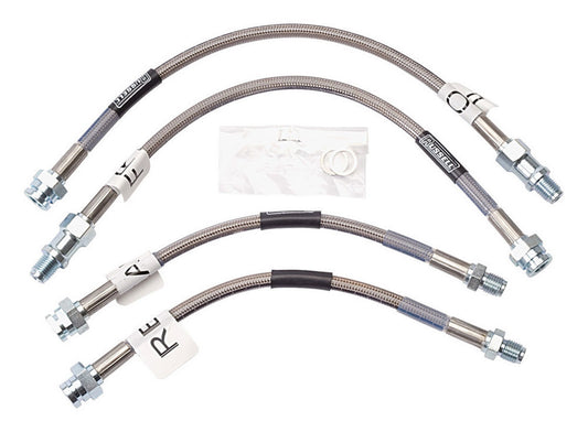 Russell Brake Hose Kit - Street Legal - DOT Approved - Braided Stainless - Chevy Corvette 1963-82 - Kit
