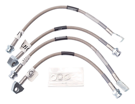 Russell Brake Hose Kit - Street Legal - DOT Approved - Braided Stainless - Chevy Corvette 1984-87 - Kit