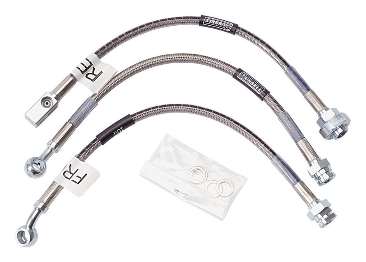 Russell Brake Hose Kit - Street Legal - DOT Approved - Braided Stainless - GM Grand Am 1979-81 - Monte Carlo 1979-88 -