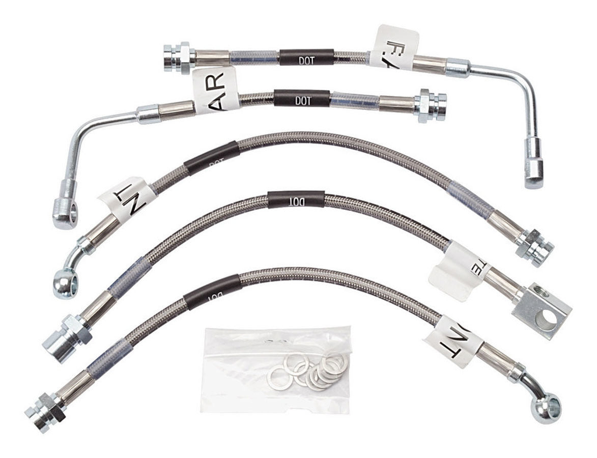 Russell Brake Hose Kit - Street Legal - DOT Approved - Braided Stainless - GM Impala / Roadmaster / Caprice / 1994-96