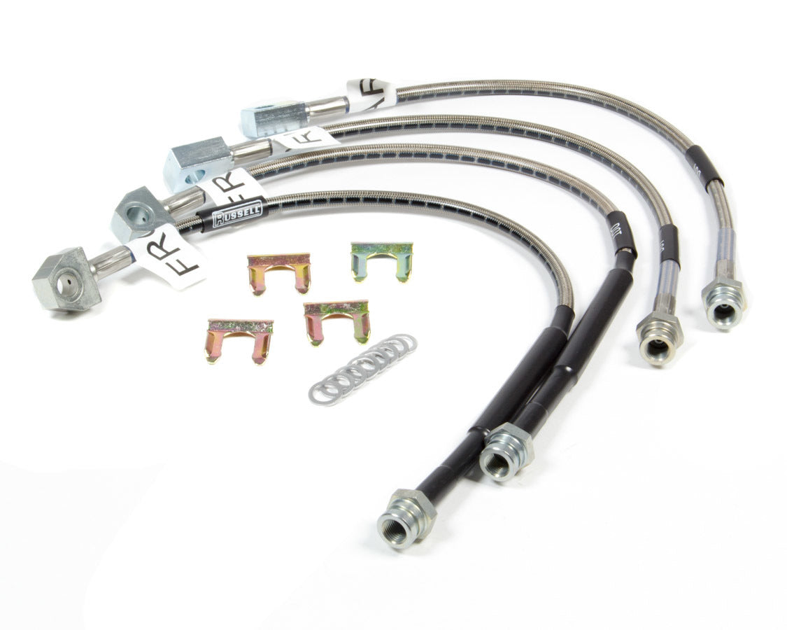 Russell Brake Hose Kit - Street Legal - DOT Approved - Braided Stainless - Chevy Corvette Z06 2006-09 - Kit