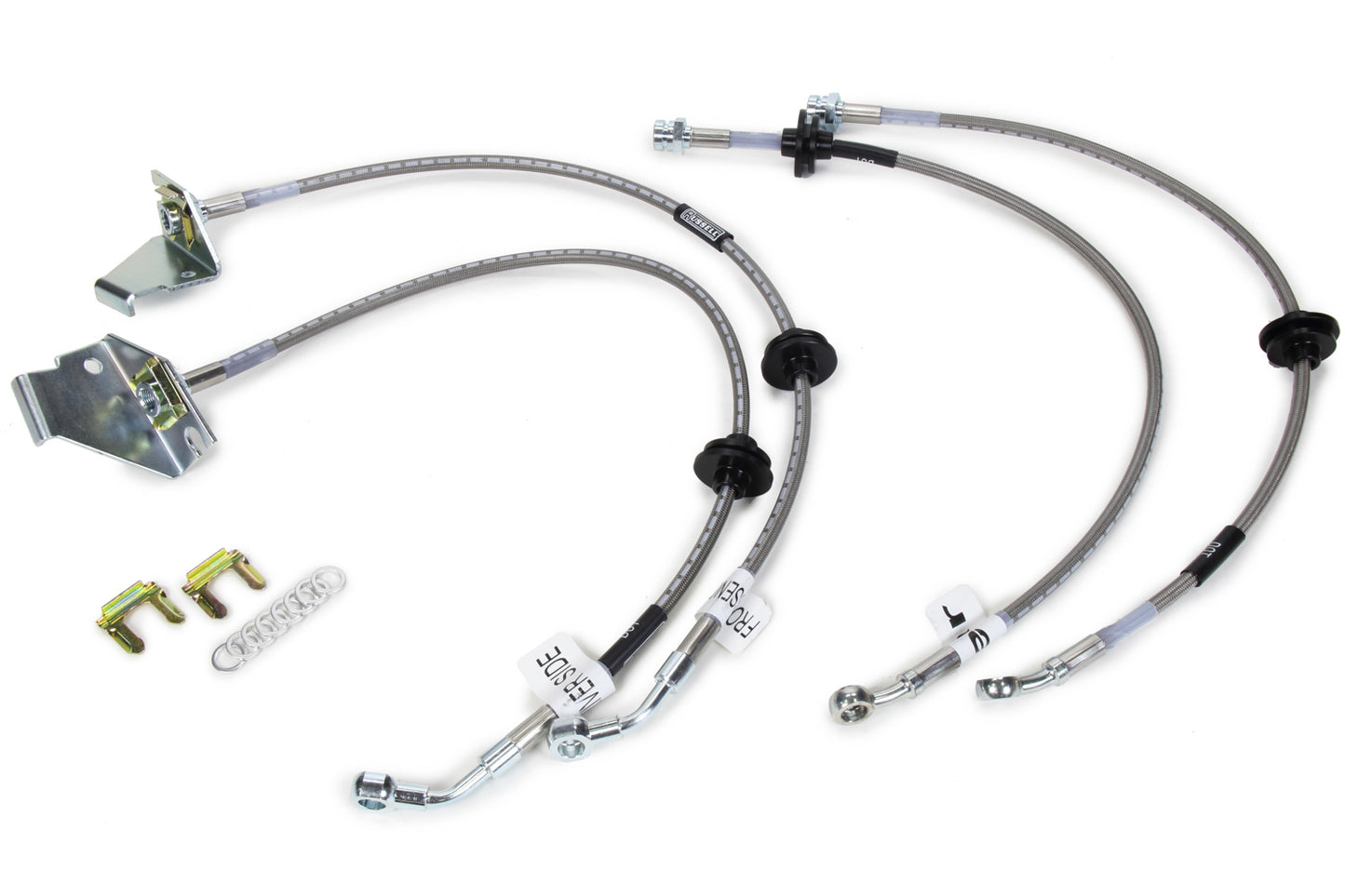 Russell Brake Hose Kit - Street Legal - Front / Rear - DOT Approved - Braided Stainless - Disc - Pontiac G8 2008-09 -
