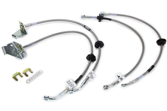 Russell Brake Hose Kit - Street Legal - Front / Rear - DOT Approved - Braided Stainless - Disc - Pontiac G8 2008-09 -