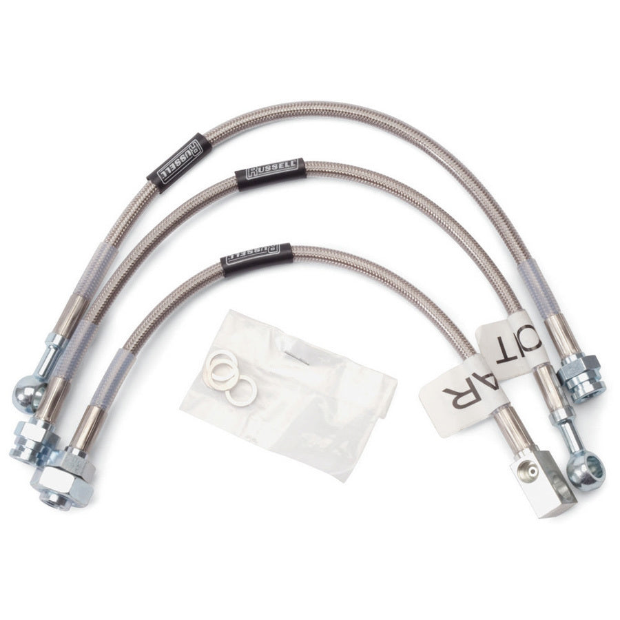 Russell Brake Hose Kit - Street Legal - DOT Approved - Braided Stainless - Without Traction Control - GM F-Body