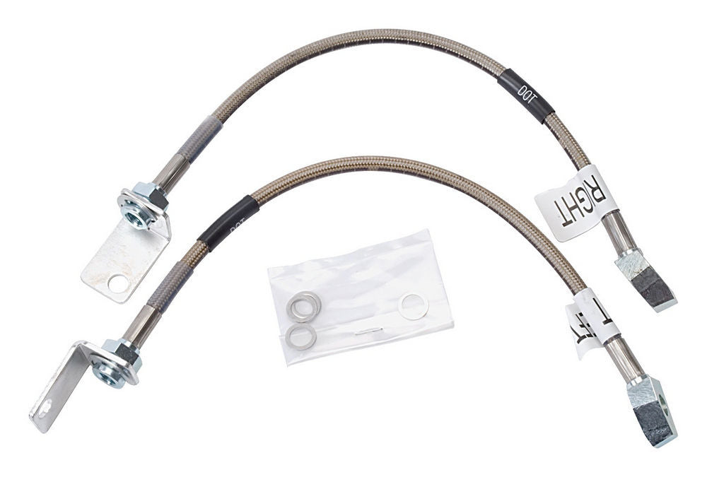 Russell Brake Hose Kit - Street Legal - Front - DOT Approved - Braided Stainless - Ford Mustang 1968-70 - Kit