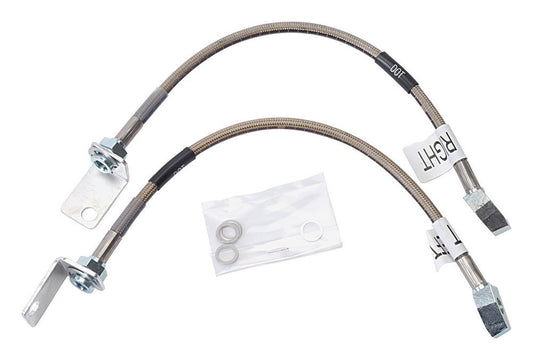 Russell Brake Hose Kit - Street Legal - Front - DOT Approved - Braided Stainless - Ford Mustang 1968-70 - Kit