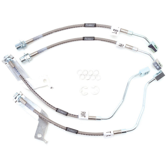 Russell Brake Hose Kit - Street Legal - DOT Approved - Braided Stainless - Traction Control - Ford Mustang 1999-2004 -