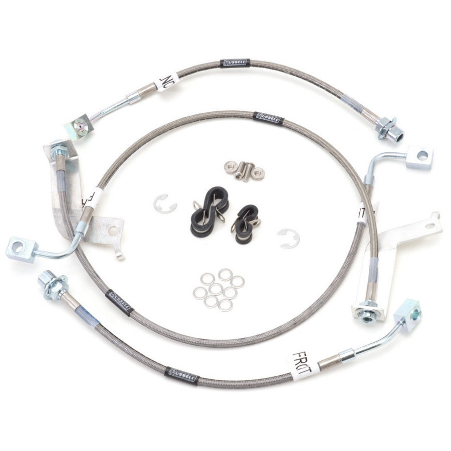 Russell Brake Hose Kit - Street Legal - DOT Approved - Braided Stainless - IRS - Ford Mustang 1999-2004 - Kit