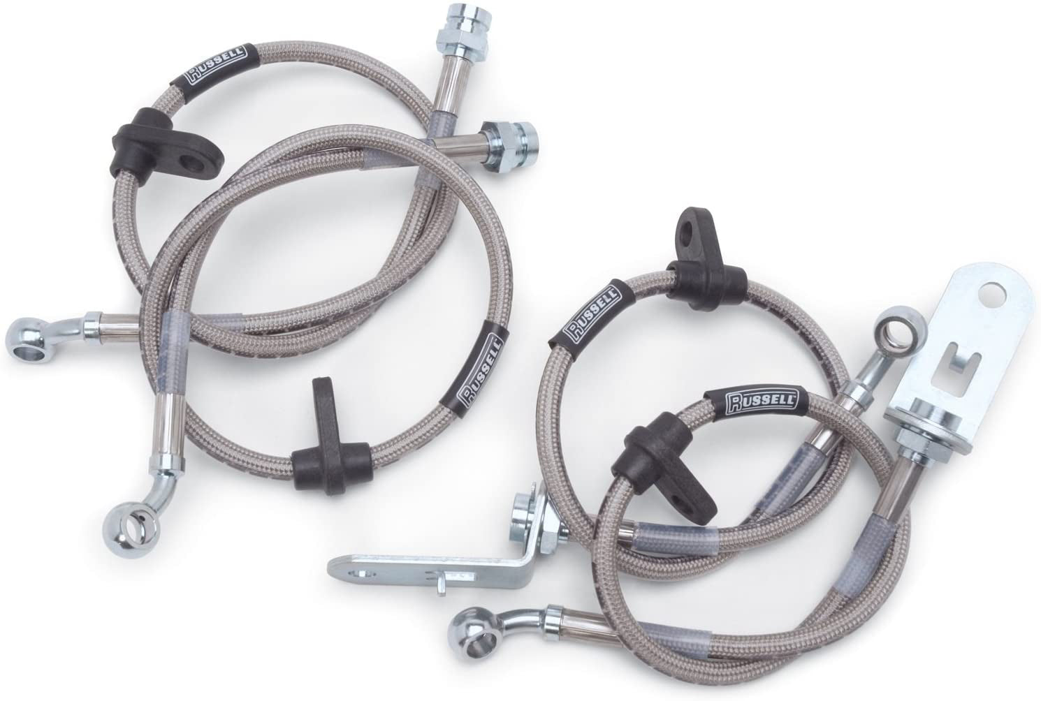 Russell Brake Hose Kit - Street Legal - DOT Approved - Braided Stainless - 4 in to 6 in Lift - Dodge Ram Fullsize