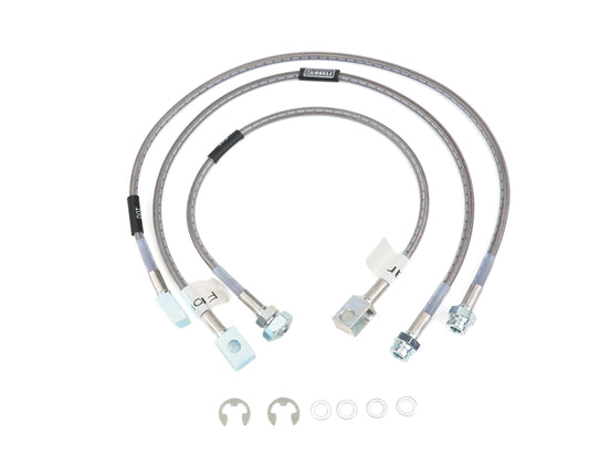 Russell Brake Hose Kit - Street Legal - DOT Approved - Braided Stainless - 4 in Lift - GM Truck 1988-2000 - Kit