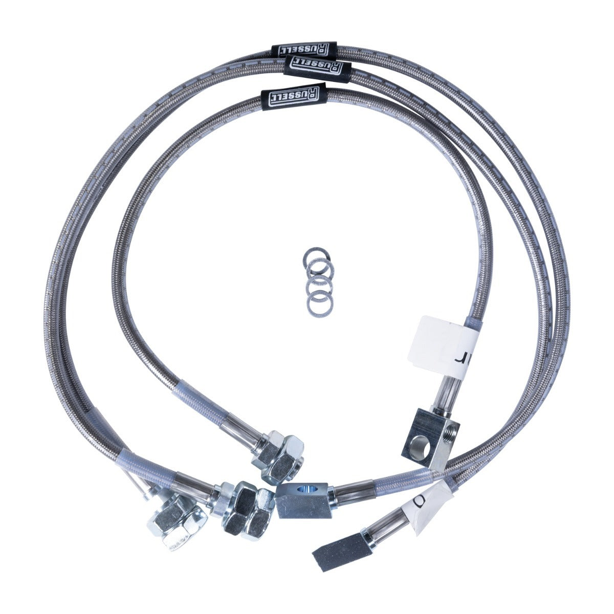 Russell Brake Hose Kit - DOT Approved - Braided Stainless - 4 in Lift - GM Fullsize SUV 1979-87 - Kit
