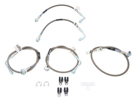 Russell Brake Hose Kit - DOT Approved - Braided Stainless - 4-7 in Lift - GM Fullsize Truck 1999-2006 - Kit
