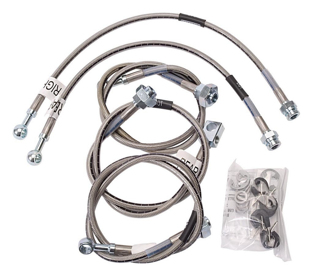 Russell Brake Hose Kit - Street Legal - DOT Approved - Braided Stainless - GM HD Truck 2001-06 - Kit