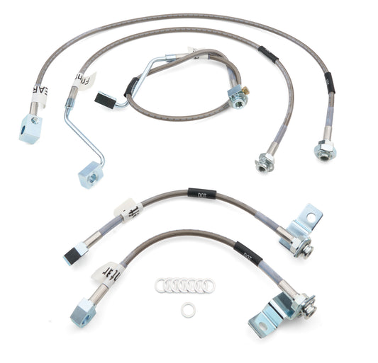 Russell Brake Hose Kit - DOT Approved - Braided Stainless - 6-8 in Lift - Ford Fullsize SUV 1999-2006 - Kit