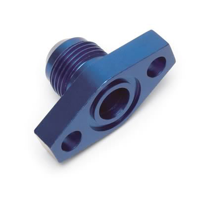 Russell Fitting - Turbo Fitting - Adapter - Straight - Oil Pan Drain Flange to 10 AN Male - Viton O-Ring Included -