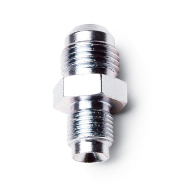 Russell Fitting - Turbo Fitting - Adapter - Straight - 6 AN Male to 7/16-20 in Inverted Flare Male - Steel - Zinc