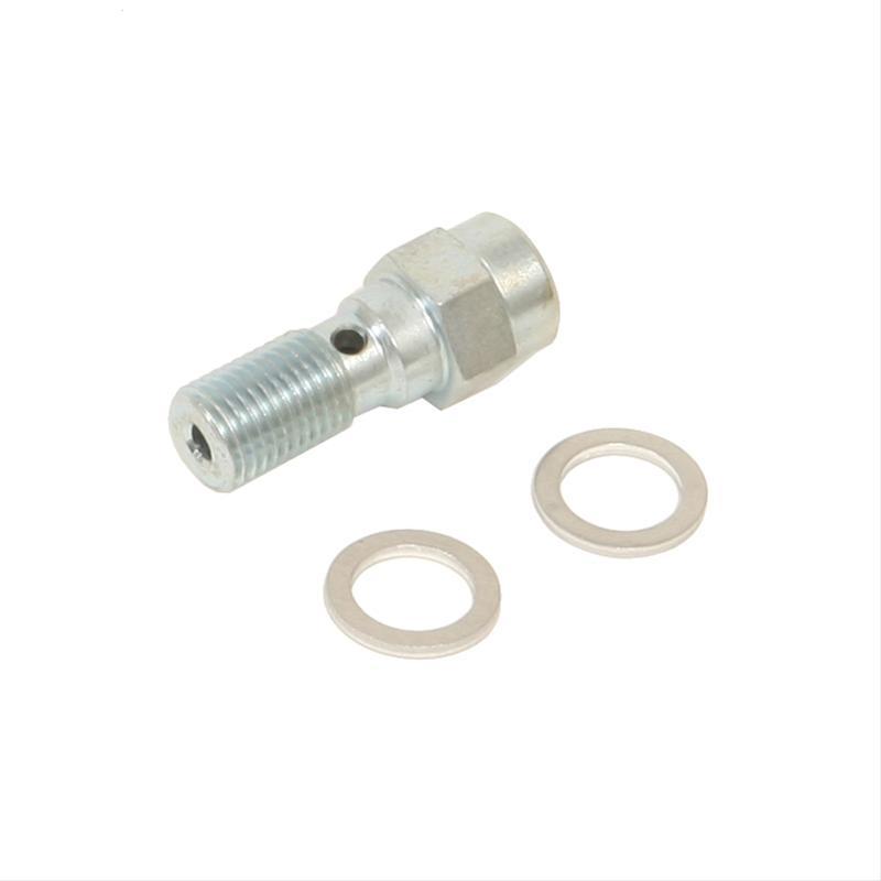 Russell Fitting - Adapter Banjo - Straight - 1/8 in NPT Female to 3/8-24 in Banjo - Steel - Chrome Plated - Each