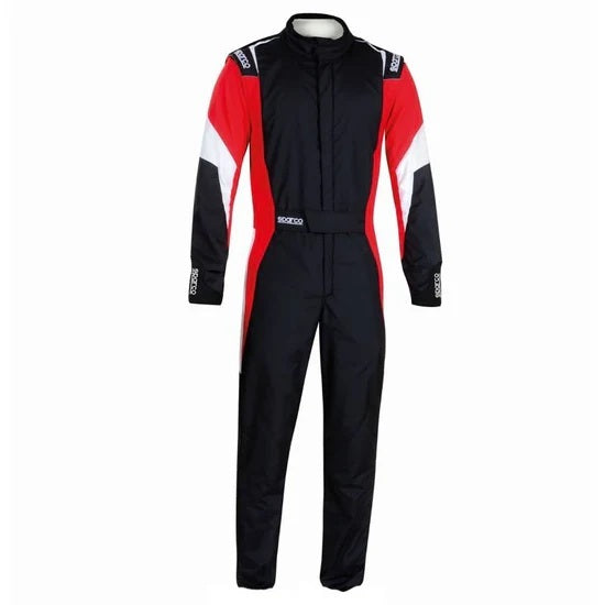 Sparco Driving Suit - Sprint - 1-Piece - SFI 3.2A/5 - FIA Approved - Double Layer - Fire Retardant Cotton - Black /
