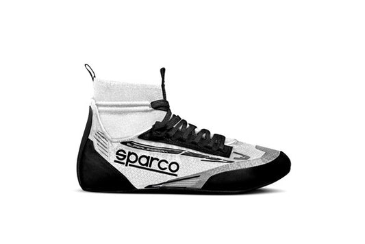 Sparco Driving Shoe - Superleggera - Mid-Top - SFI 3.3/5 - FIA Approved - Fire Retardant Fabric Outer / Inner - White