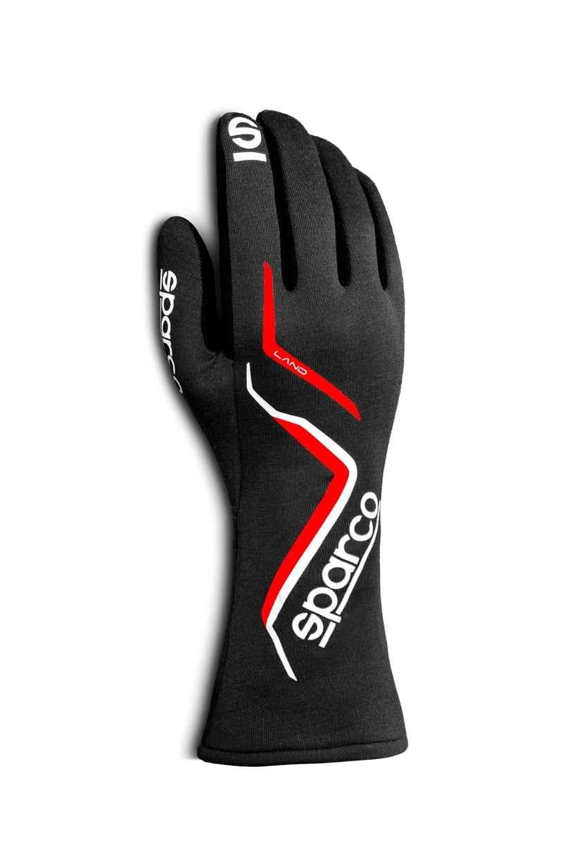 Sparco Driving Gloves - Land - SFI 3.3/5 - FIA Approved - Single Layer - Aramid - Black - 2X-Large - Pair