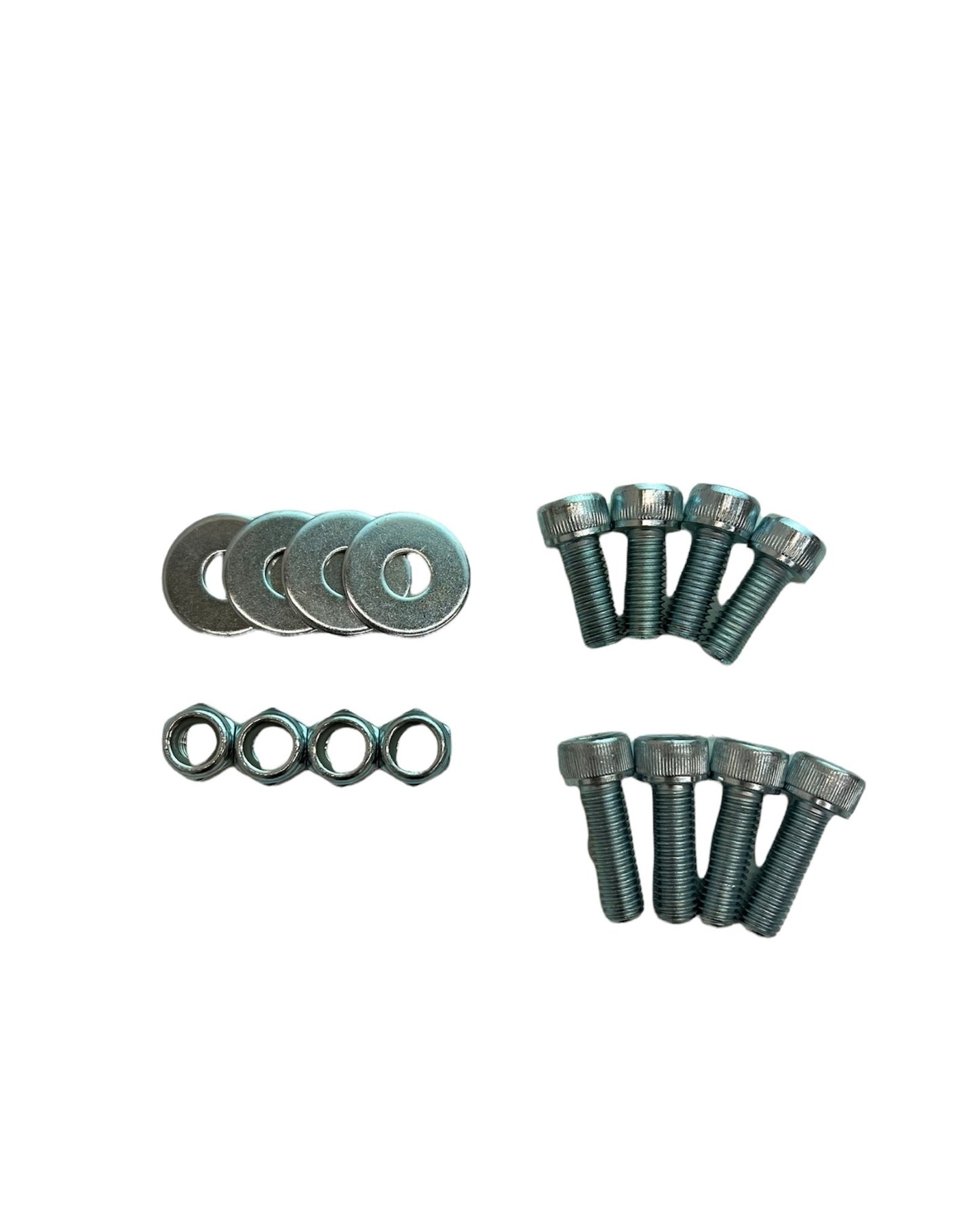 Sparco Seat Hardware - Bolts / Nuts / Washers - Sparco Seat Track to Base - Steel - Black Zinc Oxide - Kit