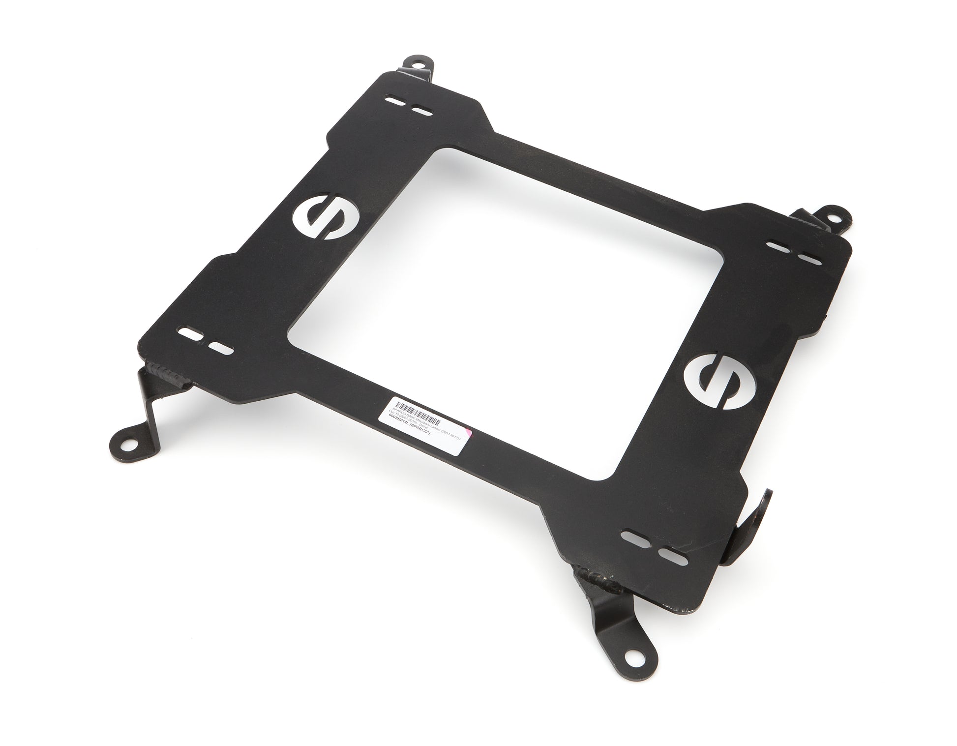 Sparco Seat Adapter Bracket - 600 Series - Sparco to Driver Side Mitsubishi Lancer Evolution 2008-15 - Steel - Black