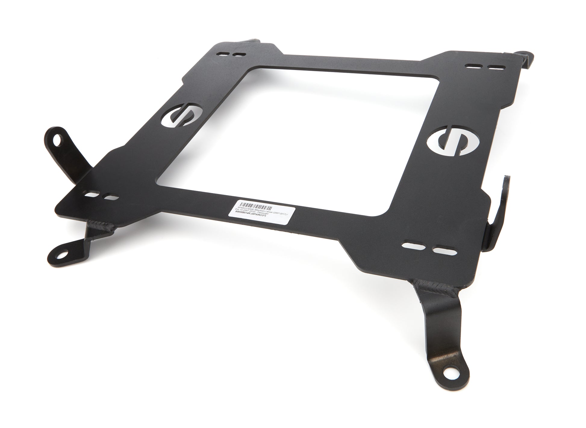 Sparco Seat Adapter Bracket - 600 Series - Sparco to Passenger Side Mitsubishi Lancer Evolution 2008-15 - Steel -